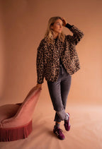 Riva | Jacke mit wildem Leopardenmuster